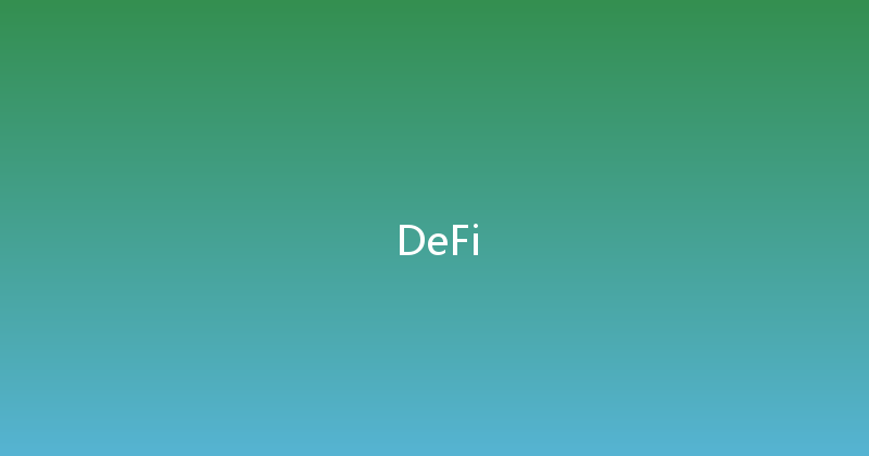 DeFi 