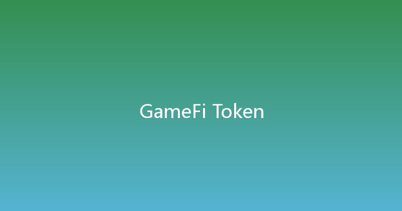 GameFi Token 