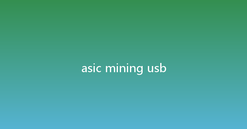 asic mining usb 