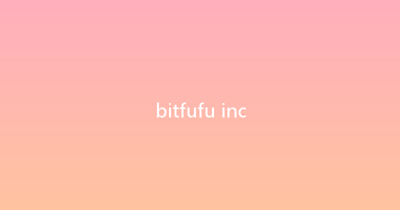 bitfufu inc 