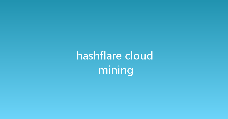 hashflare cloud mining 