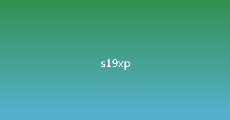 s19xp 