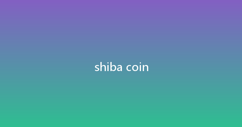 shiba coin 